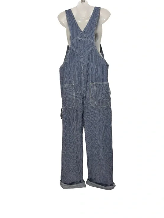 GAP Striped Blue Women’s Overalls - Picture 3 of 7